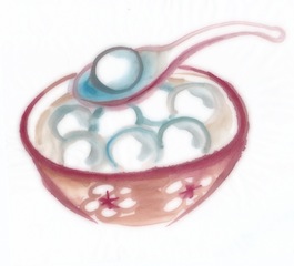 bowl of tang yuan